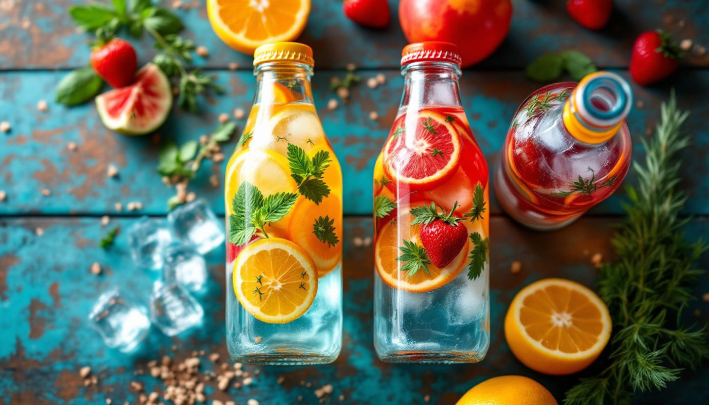 Boissons - Eaux aromatisées recettes rafraîchissantes sans sucre ajouté